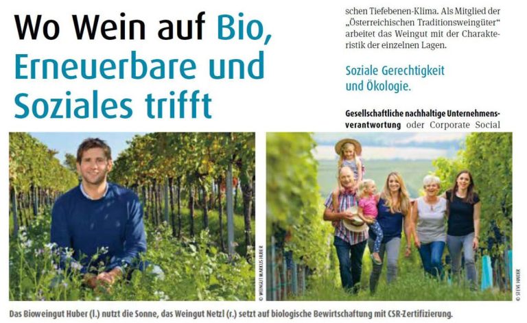 Bioweingut Huber und Weingut Netzl